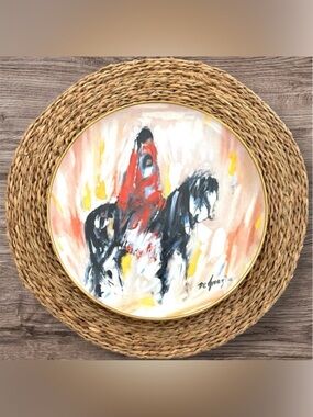 DE GRAZIA limited edition signed collector’s porcelain plate, NWOT